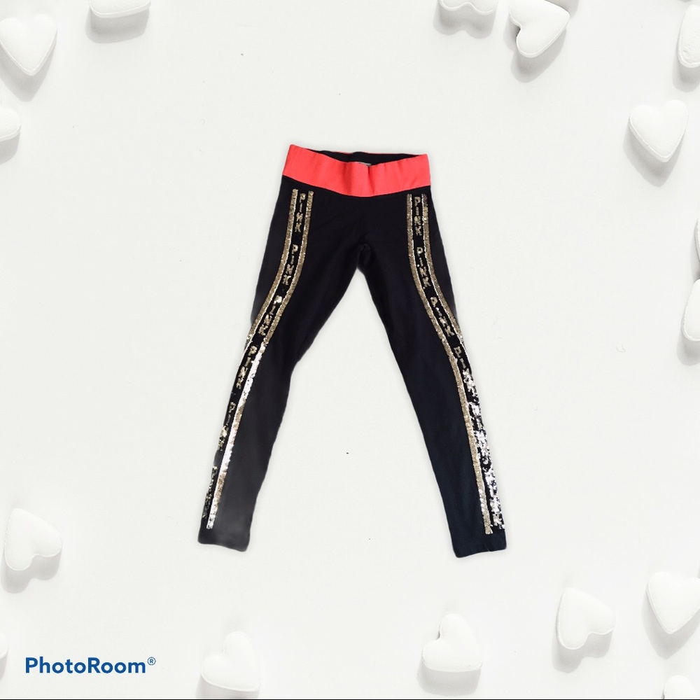 Pink bling leggings